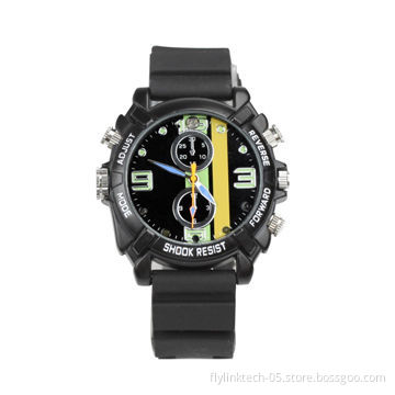 1,080p Watch Mini DVR with Night Vision, 4GB Memory, 360mAh High-capacity Lithium Polymer,90-degree